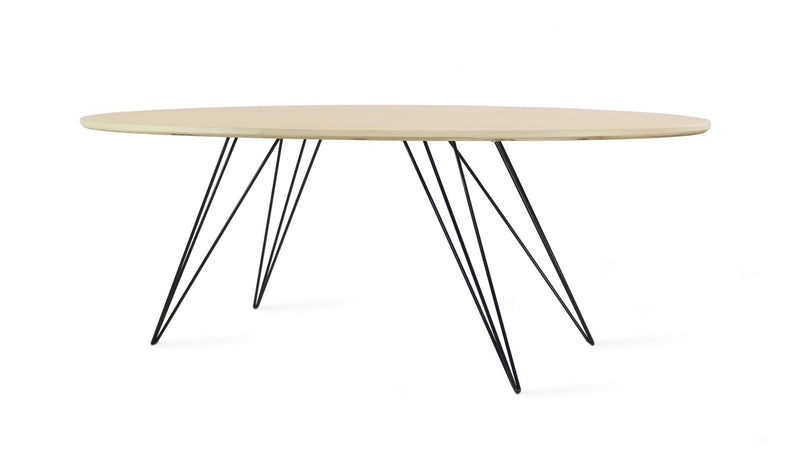 Williams Coffee Table - Thin Oval - Tronk - Tables + Desks - Maple - Blood Red - HORNE