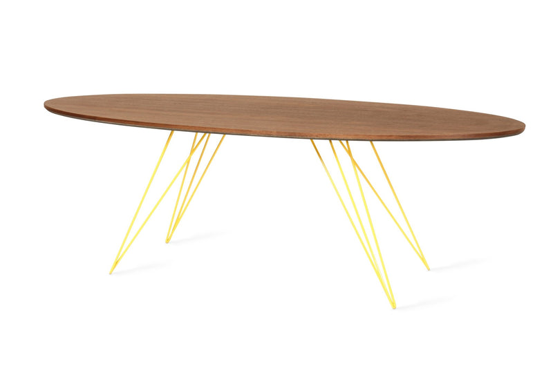 Williams Coffee Table - Thin Oval - Tronk - Tables + Desks - Maple - Blood Red - HORNE