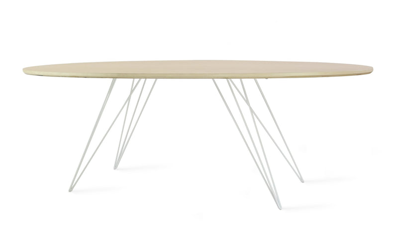 Williams Coffee Table - Thin Oval - Tronk - Tables + Desks - Maple - Blood Red - HORNE
