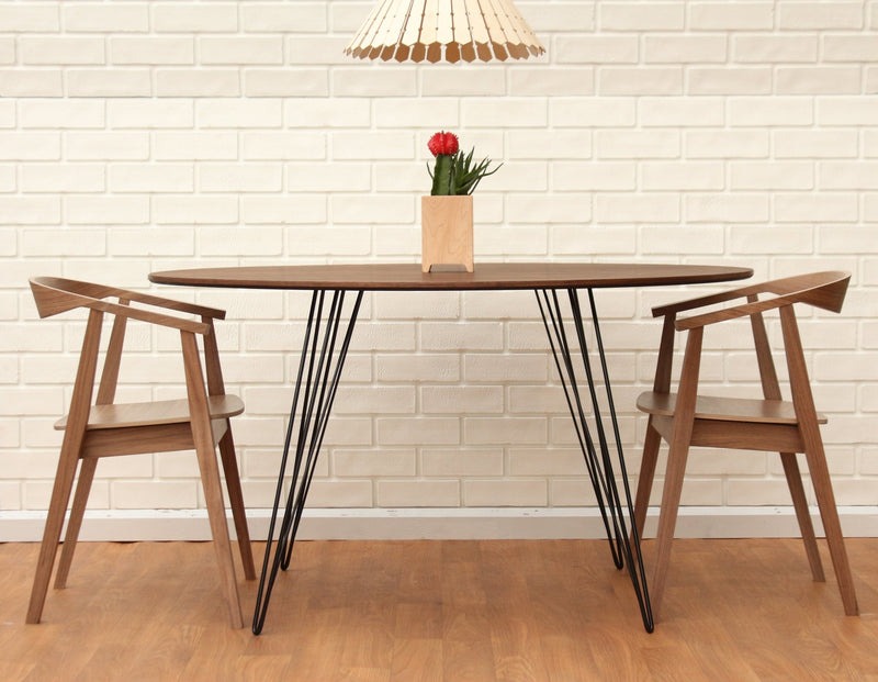 Williams Dining Table - Large Circle - Tronk - Tables + Desks - Maple - Blood Red - HORNE