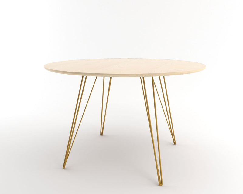 Williams Dining Table - Large Circle - Tronk - Tables + Desks - Maple - Blood Red - HORNE