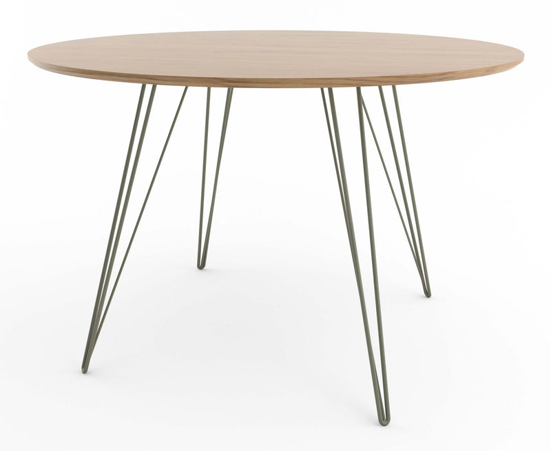 Williams Dining Table - Large Circle - Tronk - Tables + Desks - Maple - Blood Red - HORNE