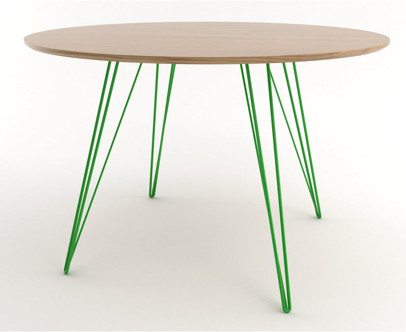 Williams Dining Table - Large Circle - Tronk - Tables + Desks - Maple - Blood Red - HORNE