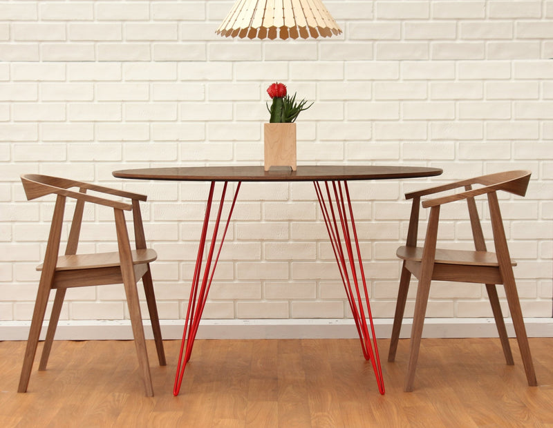 Williams Dining Table - Large Oval - Tronk - Tables + Desks - Maple - Blood Red - HORNE