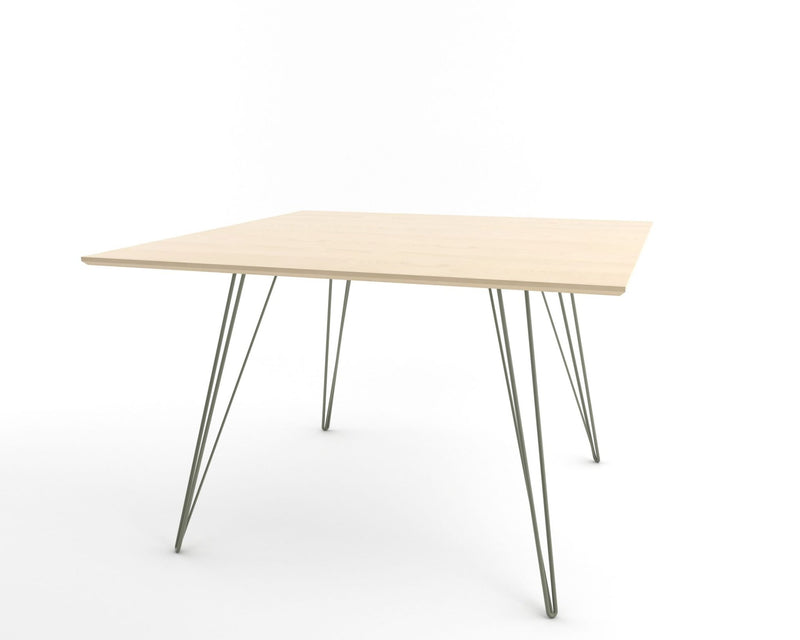 Williams Dining Table - Large Square - Tronk - Tables + Desks - Maple - Blood Red - HORNE