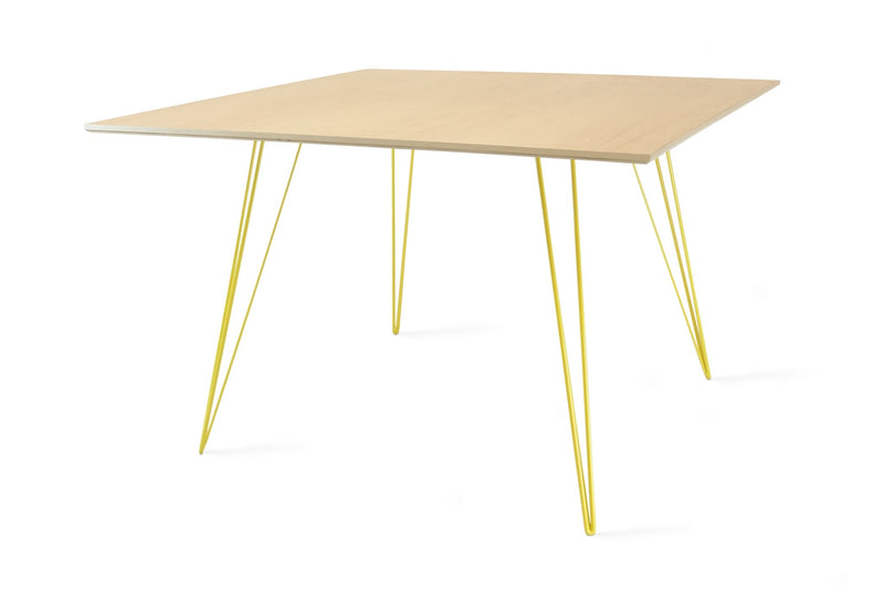Williams Dining Table - Large Square - Tronk - Tables + Desks - Maple - Blood Red - HORNE