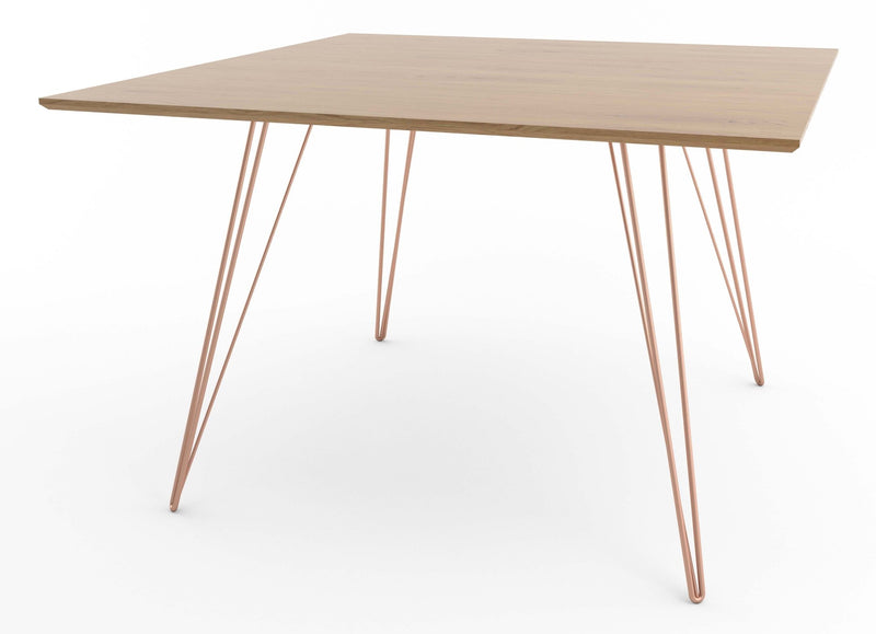 Williams Dining Table - Large Square - Tronk - Tables + Desks - Maple - Blood Red - HORNE