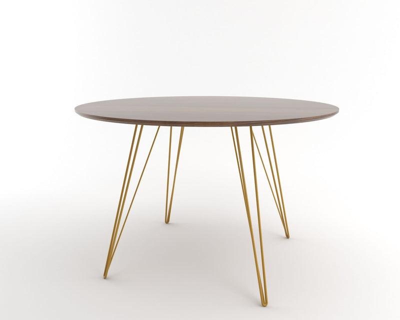 Williams Dining Table - Small Circle - Tronk - Tables + Desks - Maple - Blood Red - HORNE