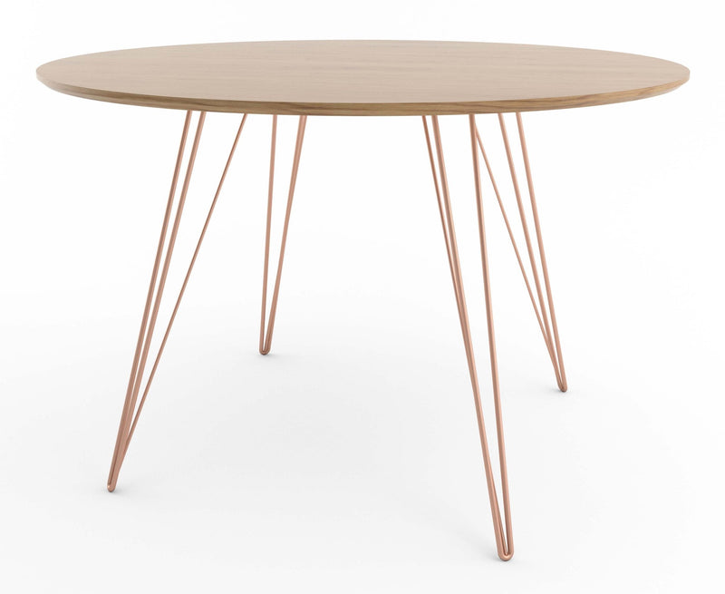 Williams Dining Table - Small Circle - Tronk - Tables + Desks - Maple - Blood Red - HORNE