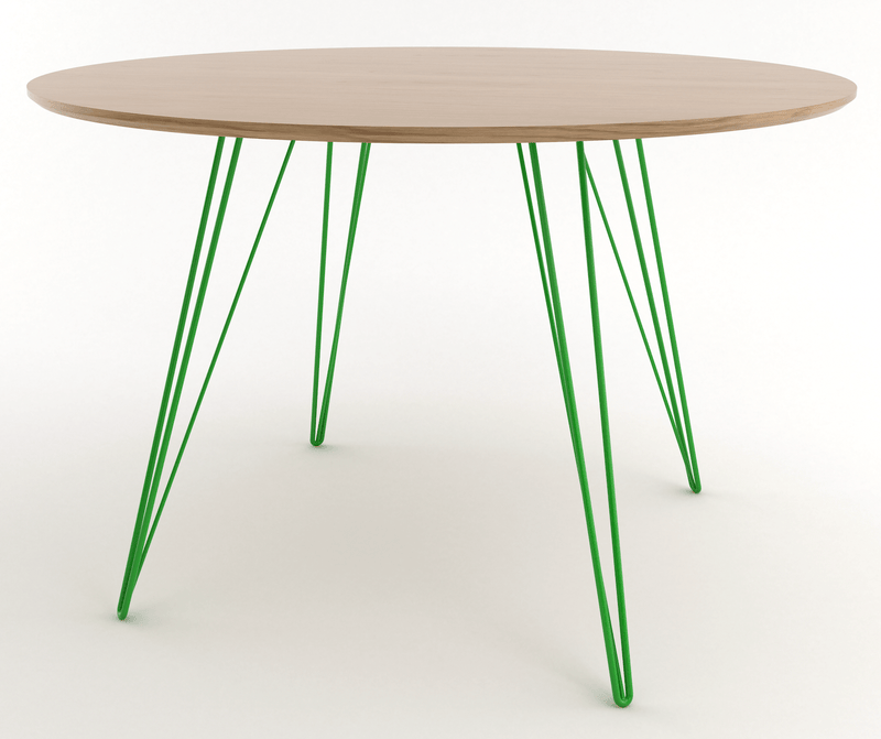 Williams Dining Table - Small Circle - Tronk - Tables + Desks - Maple - Blood Red - HORNE