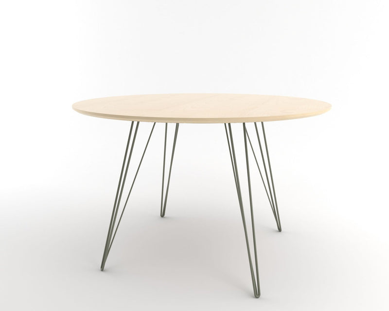 Williams Dining Table - Small Circle - Tronk - Tables + Desks - Maple - Blood Red - HORNE