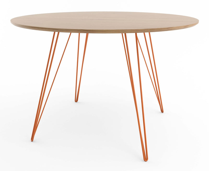 Williams Dining Table - Small Circle - Tronk - Tables + Desks - Maple - Blood Red - HORNE
