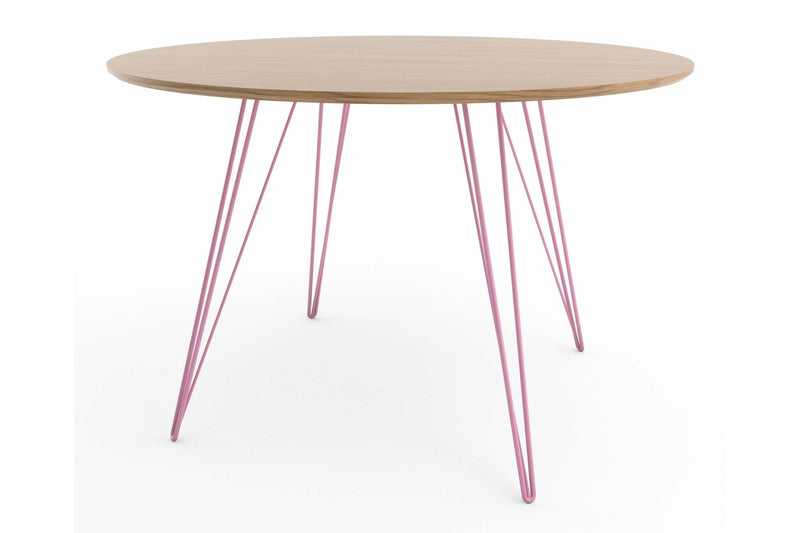 Williams Dining Table - Small Circle - Tronk - Tables + Desks - Maple - Blood Red - HORNE