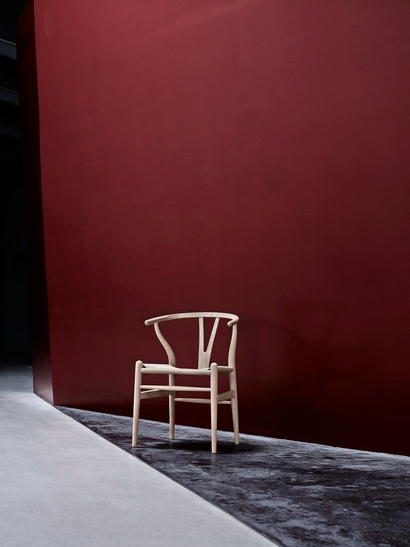 Wishbone Curved Paper Cord and Wood Chair