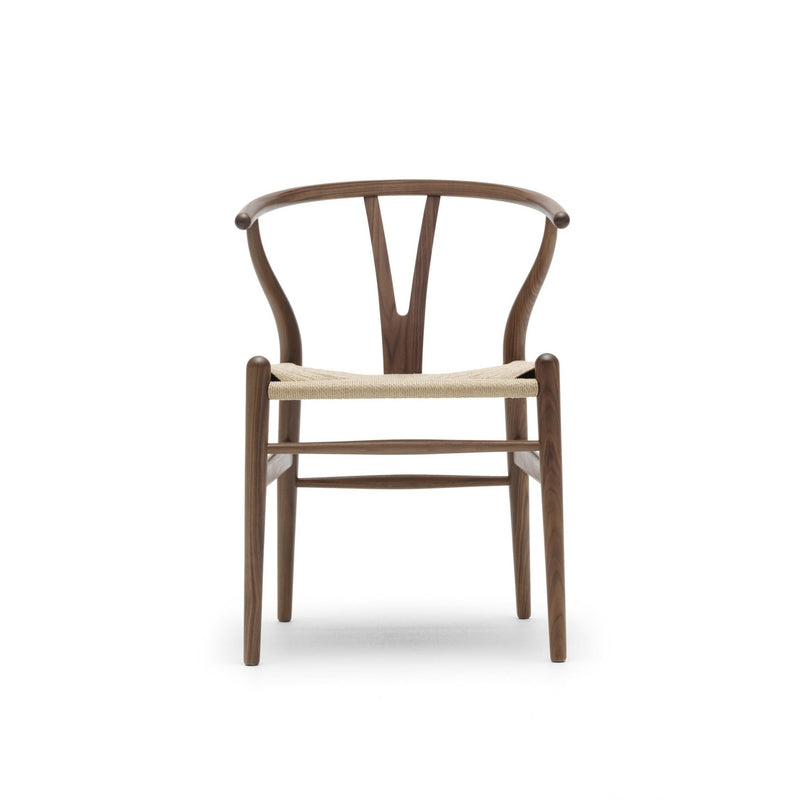 Wishbone Curved Paper Cord and Wood Chair